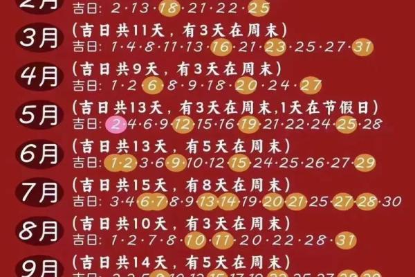 6月22日结婚黄道吉日 2024年适合结婚一览表